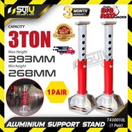 BIGRED T430010L / BRASS3T 1 Pair 3Ton / 3 Ton Aluminium Support Stand