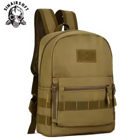 10L Mini Tactical Backpack MOLLE Nylon Camouflage Rucksack for Camping Hunting School Sport - SINAIR