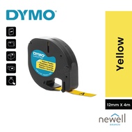 DYMO TAPE LETRATAG PLASTIC 12MM X 4M