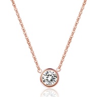 Minimalist Round Shape Diamond Necklace Classic Diamond Necklace