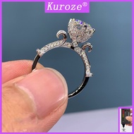 [GRA]Fashion Pt950 Platinum Moissanite Female Ring