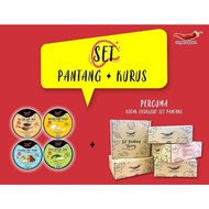 set pantang SAMBALEENA | bawang putih rangup | serunding halia | ikan bilis lada hitam | peria rangup