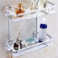 2 Tier Shower Bathroom Toilet Storage Organizer Holder Shelf Basket Rack Rack Rak Barang Tandas- New