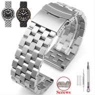 Universal Watch Band Premium Solid Stainless Steel Watch Bracelet Straps Wristband 18mm 20mm 22mm 24mm 26mm Silver Black Watch Strap for Seiko