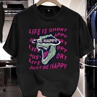 T-shirt fashion lelaki, leher bulat atas, panas pendek lengan, M~2XL#T77