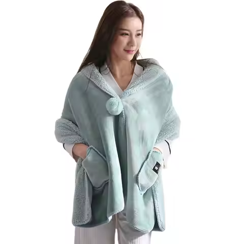 Soft Wool Shawl Blanket With Pockets Stay Comfortable And Chic Casual Cardigan Womens Shawl Blanket