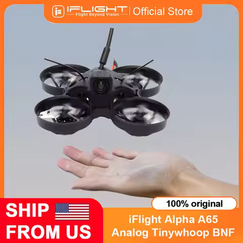 iFlight Alpha A65 Analog Tinywhoop BNF BLITZ F411 1S Whoop AIO 31MMX3 Propellers 24.5g lightweight M