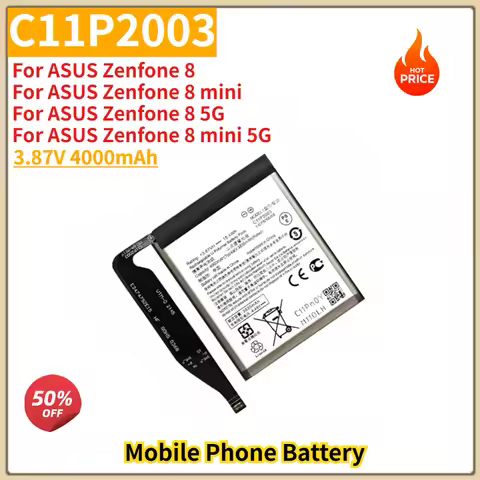 C11P2003 High Quality Phone Battery 3.87V 4000mAh For ASUS Zenfone 8,8 mini, 8 5G ,ZS590KS I006D Bra