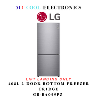 LG 408L 2 DOOR BOTTOM FREEZER FRIDGE WITH SMART INVERTER COMPRESSOR GB-B4059PZ - 2 YEARS LOCAL WARRANTY