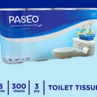 Official Importer Of elegant Paseo Toilet Tissue 8 roll 3 sheets 3ply