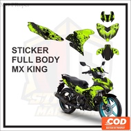 HIJAU HITAM Striping Decal Sticker STRIPING STICKER Mx King 150 STRIPING yamaha jupiter Mx King 150 