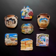 Santorini Athens Crete Island Greece 3D Fridge Magnets Sticker Tourism Souvenir Resin Refrigerator S