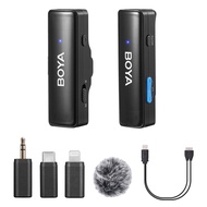 ◐ADMIRABLE◑ BOYA BOYALINK A1/A2 Wireless Microphone Original Mini Mic with USB-C Lightning 3.5mm Ad