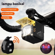 Bicycle riding headlight charging remote control hoisting headlight strong light waterproof night ro