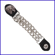 Vest Extenders for Men Motorcycle 2nd Amendment Vest Extender with Chains 4pcs Unisex Biker Vest Ext