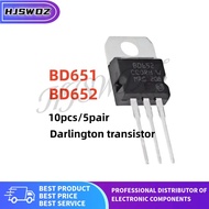 10Pcs/5Pair brand new BD652 BD651 TO-220 Darlington transistor Pairing tube In Stock chip ic Z9W4