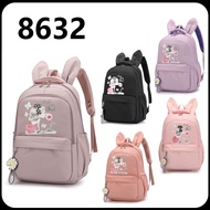 8632 #Korea Backpack High Quality ( Beg Sekolah / School Bag / Beg Galas / Laptop / College ) Design Girl