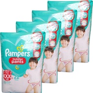 Set of 4 NEW Pampers Toddler Pants XXXL 22 Pieces