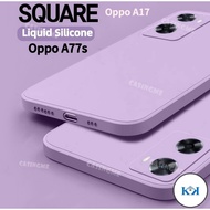 KK Oppo A77s A17 Square Liquid Casing For Oppo A57 A77S A77 A 77 77A S OppoA77s 4G 5G Phone Case Sil