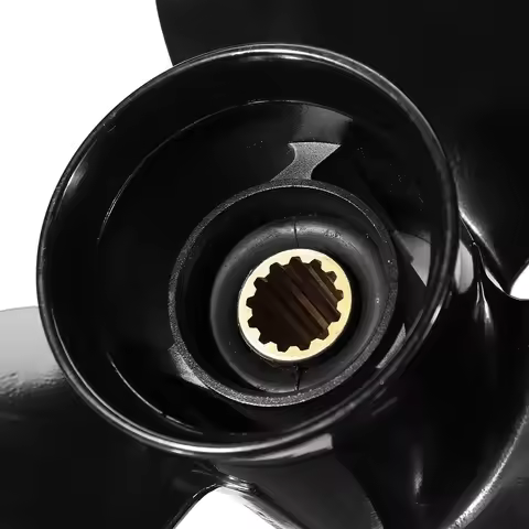 For Mercury 25-70HP 48-855856A5 11 3/8 x 12 Aluminum Alloy Black 13 Spline Tooth Marine Propeller Bo