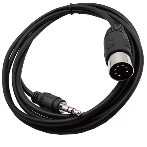 7Pin Din Male to 3.5mm 1/8in Stereo Audio Cable MIDI 7 Pin to 3.5mm Cable 0.5m 1.5m 3m