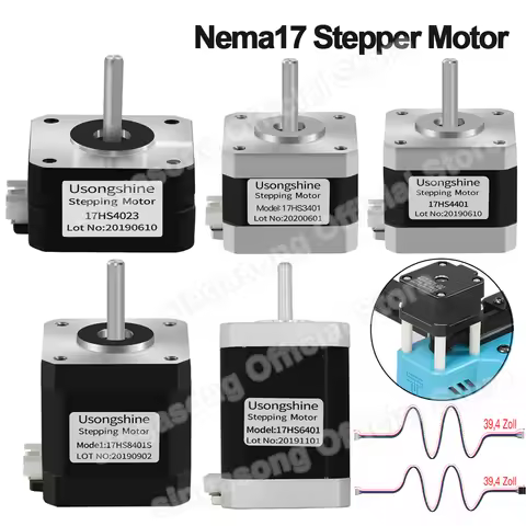 Nema17 Stepper Motor 17HS4401/17HS3401/17HS4023/17HS6001/17HS8401 42Motor 42BYGH Motor for CNC Laser