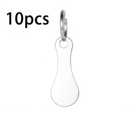 10pcs Multipurpose Trolley Token Keychain Tarnish-Resistant Trolley Coin Shopping Practical Accessor