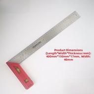 KAPRO Stainless Steel Right Angle Triangle Ruler 45 Degree 90 Degree Woodworking Ruler Marking Steel