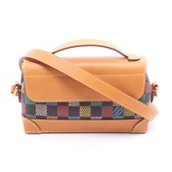 【二手】LOUIS VUITTONSteamer East West 穿戴式錢包肩包 N00187 PVC塗層帆布皮革