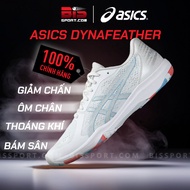 Asics Dynafeather Table Tennis Shoes In White Genuine - Good Shrinking, Elasticity And Stability Create A Pleasant Soft Feeling