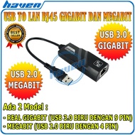 USB to LAN RJ45 Gigabit / USB 3.0 to Ethernet RJ45 / USB LAN