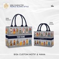 TOTEBAG MIDDLE NAMA | TAS NAMA | TAS KANVAS NAMA | TAS TOTEBAG NAMA| TOTEBAG CUSTOM NAMA |TAS  KANVA