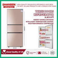 SHANBEN|Vk&Refrigerator]B_Three@oT+Door!AU,Vm+Refrigerator!fW,6.8!FF,Cubic!dx,Feet Energy Saving Lo
