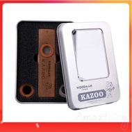Amazthing Wood Kazoo Harmonica with Metal Box Musical Instrument for Kids Adult