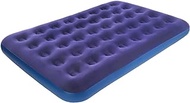 JEAOUIA Queen Size Air Mattress for Inflatable - Portable Blue Blow Up Mattresses with Flocked top - Double Foldable Air Bed for Tent Camping Home Travel Backpacking