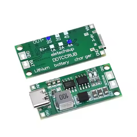 Multi-Cell 2S 3S 4S Type-C To 8.4V 12.6V 16.8V Step-Up Boost LiPo Polymer Li-Ion Charger 7.4V 11.1V 