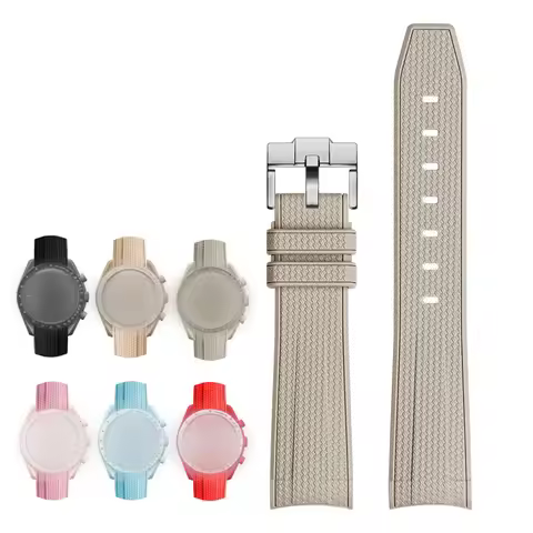 rubber Watchband For rolex Omega X Swatch Joint MoonSwatch Constellation Waterproof Sports 20mm Watc