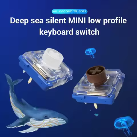 Kailh Deep Sea Silent Low Profile Keyboard Switch Mechanical Keyboard Switch for Deep Sea Island Wha
