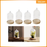[tenlzsp9] Clear Cloche Cover Stand Table Centerpiece for String Lights