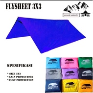 flysheet 3x3 ultralight / atap tenda camping /atap tenda lipat 3x3