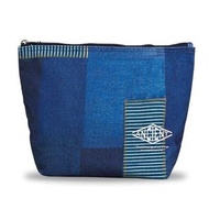 日本 ANCIENT 仿深牛仔藍拼色保溫帆布 手提袋