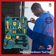 READY STOCK NEW D-1022 12PCS household tool set hardware toolbox car life hammer manual set tool (SU