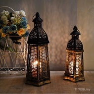 Wind Lamp Cross-Border New Product Moroccan Iron Art Hollow Atmosphere Home Decoration Household Hol