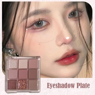 Chocolate Nine-square Eyeshadow Plate Glitter Pearlescent Student Nine-color Eyeshadow Earth N8