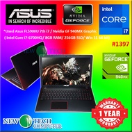 #1397 *Used Asus FH5900V Intel Core i7-6700HQ 8GB 256GB SSD Nvidia Geforce 940mx 3d Graphic Laptop 1 Year wararnty