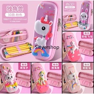 Children's Pencil Case 3D Embossed AESTHETIC Pencil Case 3D Pencil Case Astronaut Pencil Case UNICORN Pencil Case Children's Pencil Case Children's Pencil Case 3D Embossed Character