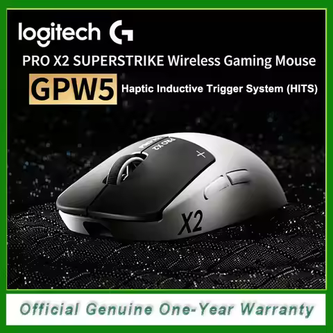 Logitech G PRO X2 SUPERSTRIKE Wireless Gaming Mouse LIGHTSPEED Haptic Inductive Trigger System (HITS