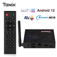 TANIX TX68 12สมาร์ททีวีกล่อง AV1 Allwinner H618 6 4K HD 2.4G & 5G ชุดกล่อง2G16G 4G3 4G64G กล่องสมาร์