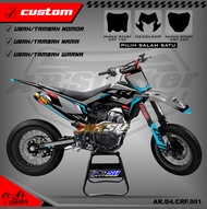 Sticker Decal CRF 150 L Full Body - Stiker motor variasi CRF 150L Full Body AR-D4 001