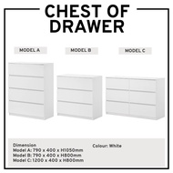 Chest Of Drawer White Drawer Storage Cabinet Drawer Cabinet 3 drawers 4 drawers